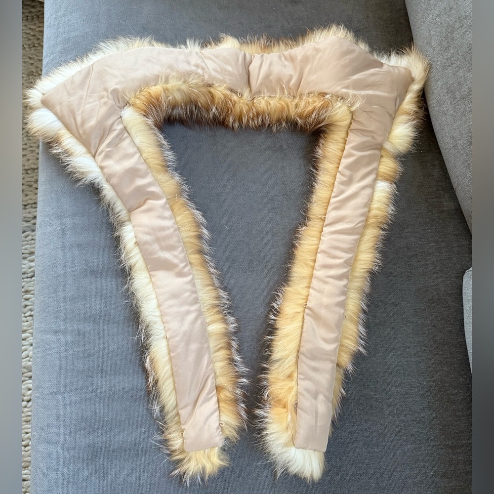 Real Red Fox Fur Stole Wrap Scarf Wedding Wrap - Picture 5 of 6